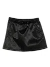 Casablanca Drawstring Patterned Mini Skirt In Multi