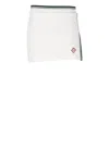 Casablanca Mini Skirt With Monogram In White