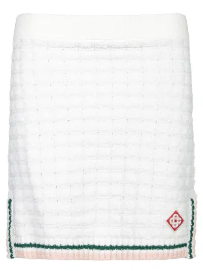 Casablanca Boucle Mini Skirt In Black