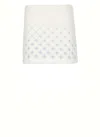 Casablanca Midi Length Skirt Logo Pattern In White