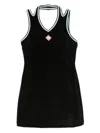 Casablanca Hippie Style Tennis Dress In Black