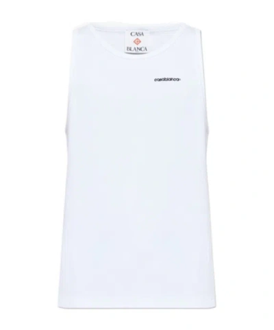 Casablanca Sleeveless Vest In White