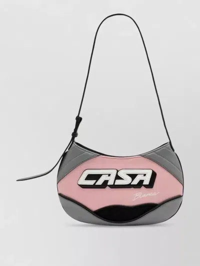 Casablanca Slim Biker Shoulder Bag Adjustable Strap In Multi