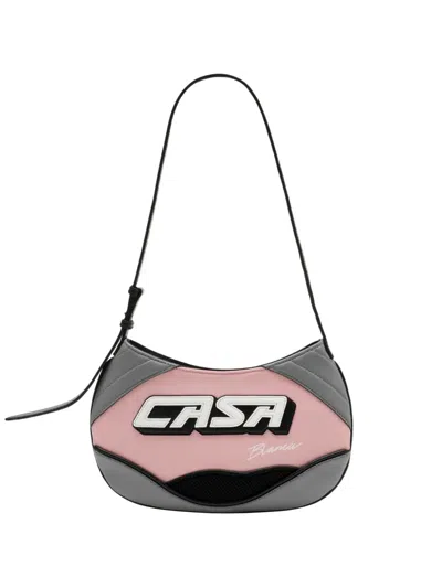 Casablanca Slim Biker Shoulder Bag In Multi