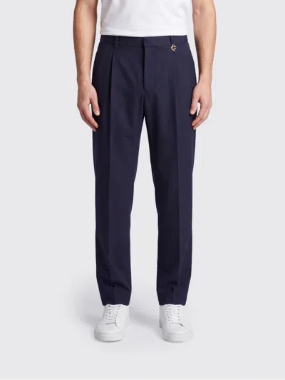 Casablanca Slim-fit Wool Tailored Trousers With America Pockets In Blue