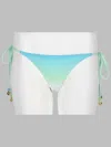 Casablanca Gradient-effect Bead-embellished Bikini Bottoms In Multi