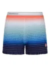 Casablanca Womens Gradient Shirred Cotton-poplin Shorts Xs