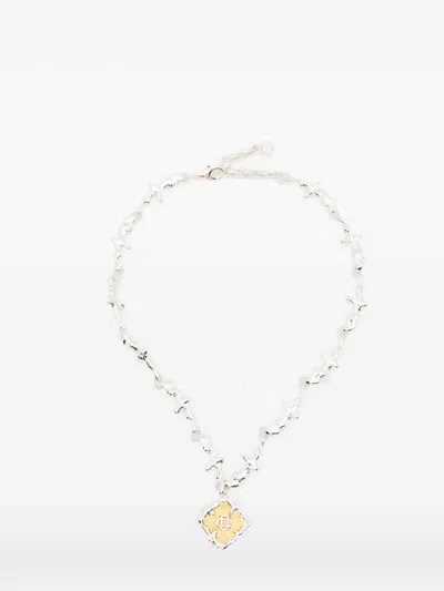 Casablanca Splash Necklace In Metallic