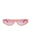 Casablanca Sport Frog Sunglasses In Pink