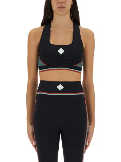 Casablanca Sports Bra Top In Black