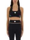 Casablanca Sports Bra Top In Black