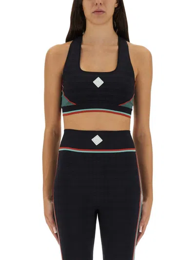 Casablanca Sports Bra Top In Black