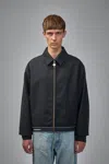 Casablanca Cropped Wool Jacket With Classic Collar In Black