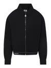 Casablanca Tailored Wool Jacket With Contrasting Logo In Black