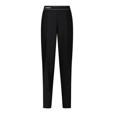 Casablanca Pressed-crease Virgin Wool Trousers In Black