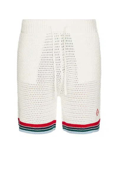Casablanca Casa Way World Series Bermuda Shorts In White