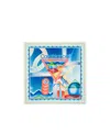 Casablanca Square Printed Silk Scarf In Blue