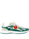 Casablanca Stade Flame-pattern Perforated Sneakers In White