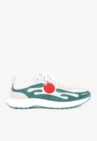 CASABLANCA STADE LOW-TOP SNEAKERS