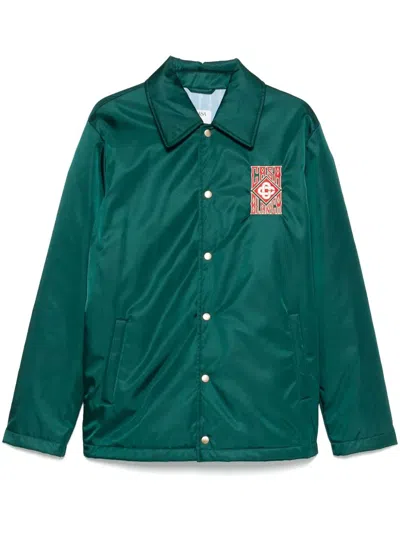 Casablanca Stadium Jacket In Green