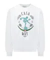 Casablanca Statue En Marbre Sweatshirt With Embroidery In White