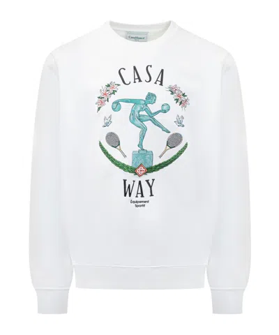 CASABLANCA CASABLANCA STATUE CREWNECK SWEATSHIRT