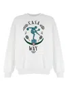 Casablanca Statue En Marbre Sweatshirt With Embroidery In White