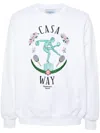 Casablanca Statue En Marbre Sweatshirt With Embroidery In White