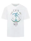 CASABLANCA STATUE PRINTED T-SHIRT