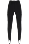 Casablanca Logo-embossed Stirrup Leggings In Black