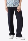 Casablanca Straight-leg Chino Pants In Navy