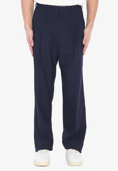 CASABLANCA STRAIGHT-LEG WOOL PANTS