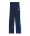 Casablanca Mens Navy / White Striped Embroidered-logo Woven Jogging Bottoms Xl In Blue