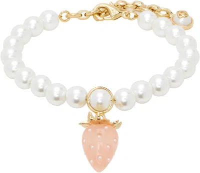 Casablanca Strawberry Bracelet In White