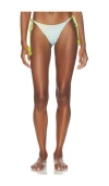 Casablanca String Beaded Bikini Bottom In Blue