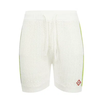 Pre-owned Casablanca Stripe Crochet Shorts 'white' | Men's Size S
