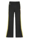 Casablanca Wide Leg Trousers Featuring Metallic Front In Black
