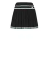 Casablanca Women Pleated Viscose Miniskirt In Black