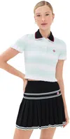 Casablanca Short-sleeved Cotton Sweater With Contrasting Details In Multi