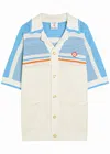Casablanca Cotton Knit Tennis Shirt In White