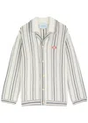 Casablanca Crochet Textured Cardigan In Grey