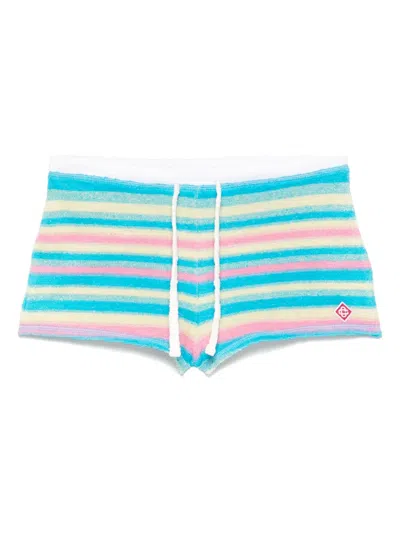 Casablanca Striped Mini Shorts