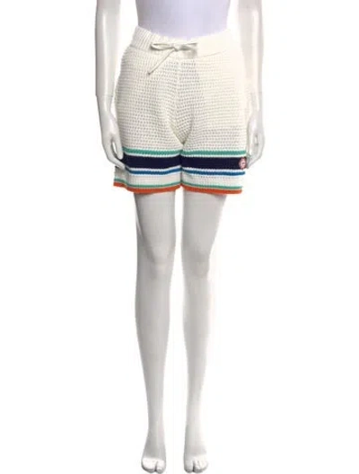 Pre-owned Casablanca Striped Mini Shorts W/ Tags In Neutral