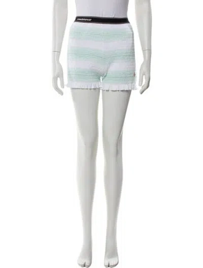 Pre-owned Casablanca Striped Mini Shorts W/ Tags In White