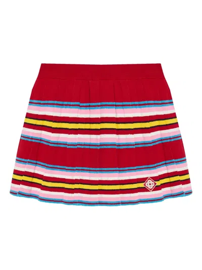 Casablanca Striped Mini Skirt In Multi