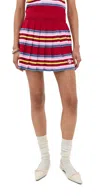 Casablanca Multicolor Flared Skirt In Multi Dark Red