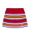 Casablanca Multicolor Flared Skirt In Red