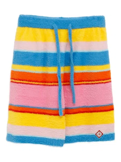 Casablanca Striped Shorts In Blau