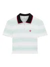 Casablanca Short-sleeved Cotton Sweater With Contrasting Details