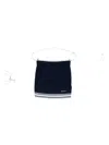 Casablanca Wool Skirt With Stripe Detail And Elastic Waist In Blue